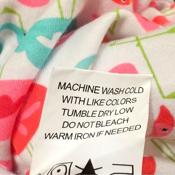 Mud Pie Flamingo Printed Baby Swim Coverup Dress with Hood 12-18M - Picture 4 of 4